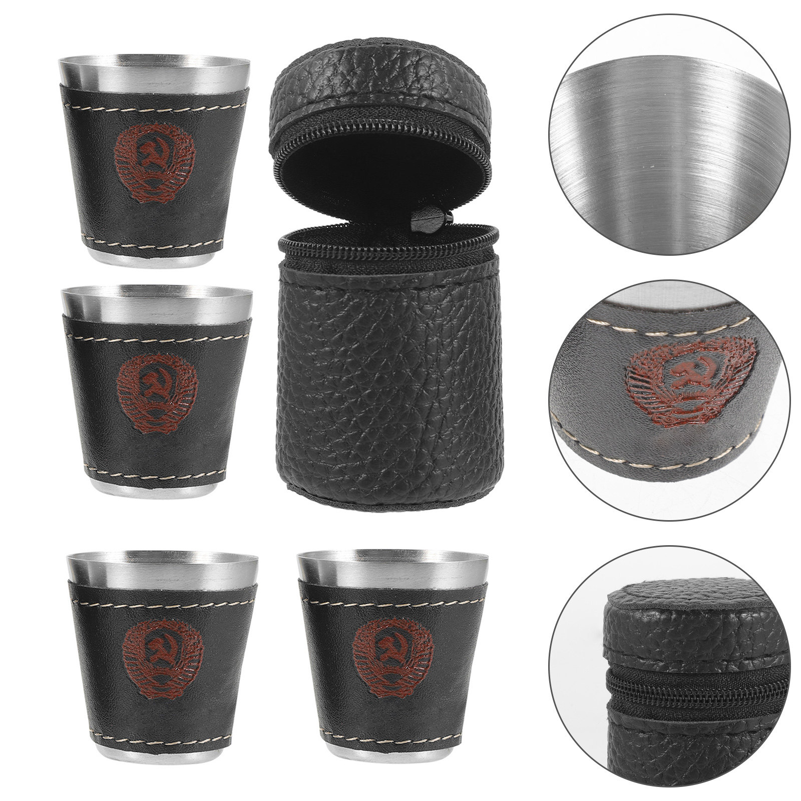 Wine Beer & Deli Reviews - 1Set Stainless Steel Wine Cup Set