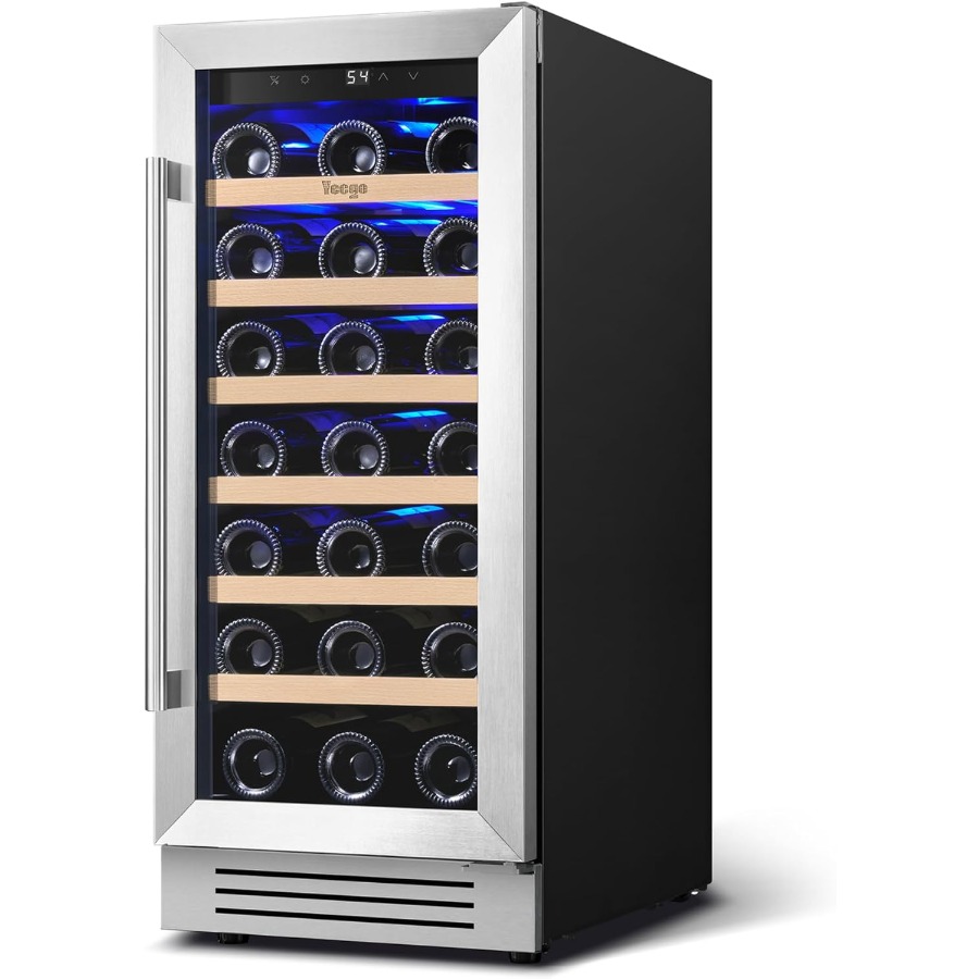 Wine Beer Fridge Under Counter - 15 Inch Wine Fridge Cooler 33