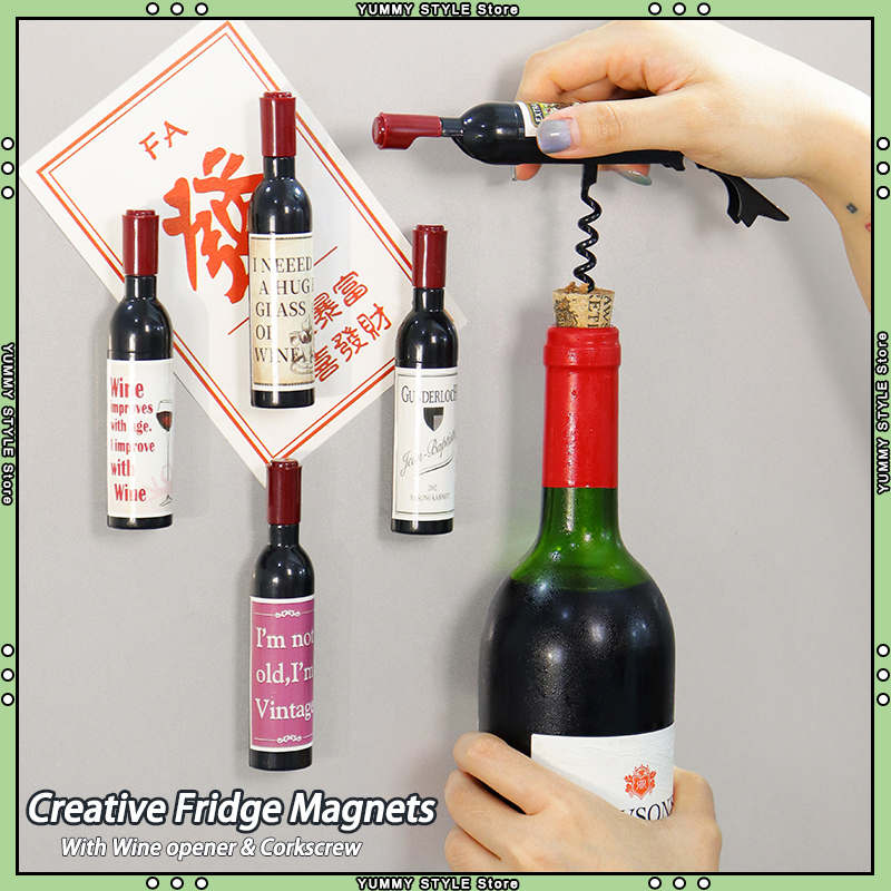 Wine Beer Fridge - Mini Wine Bottle Shaped Fridge Magnet