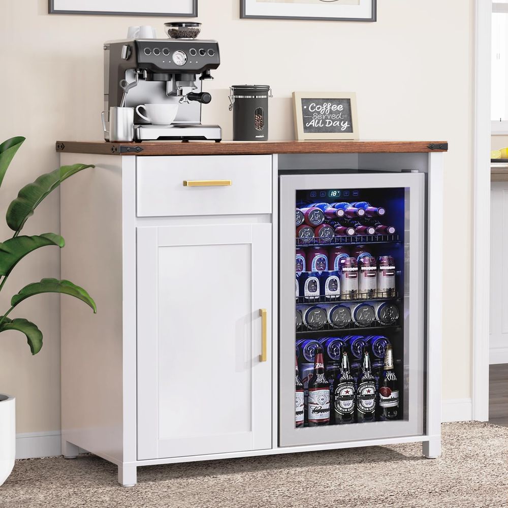 Wine & Beer Packages - Coffee Bar with Mini Fridge Space,