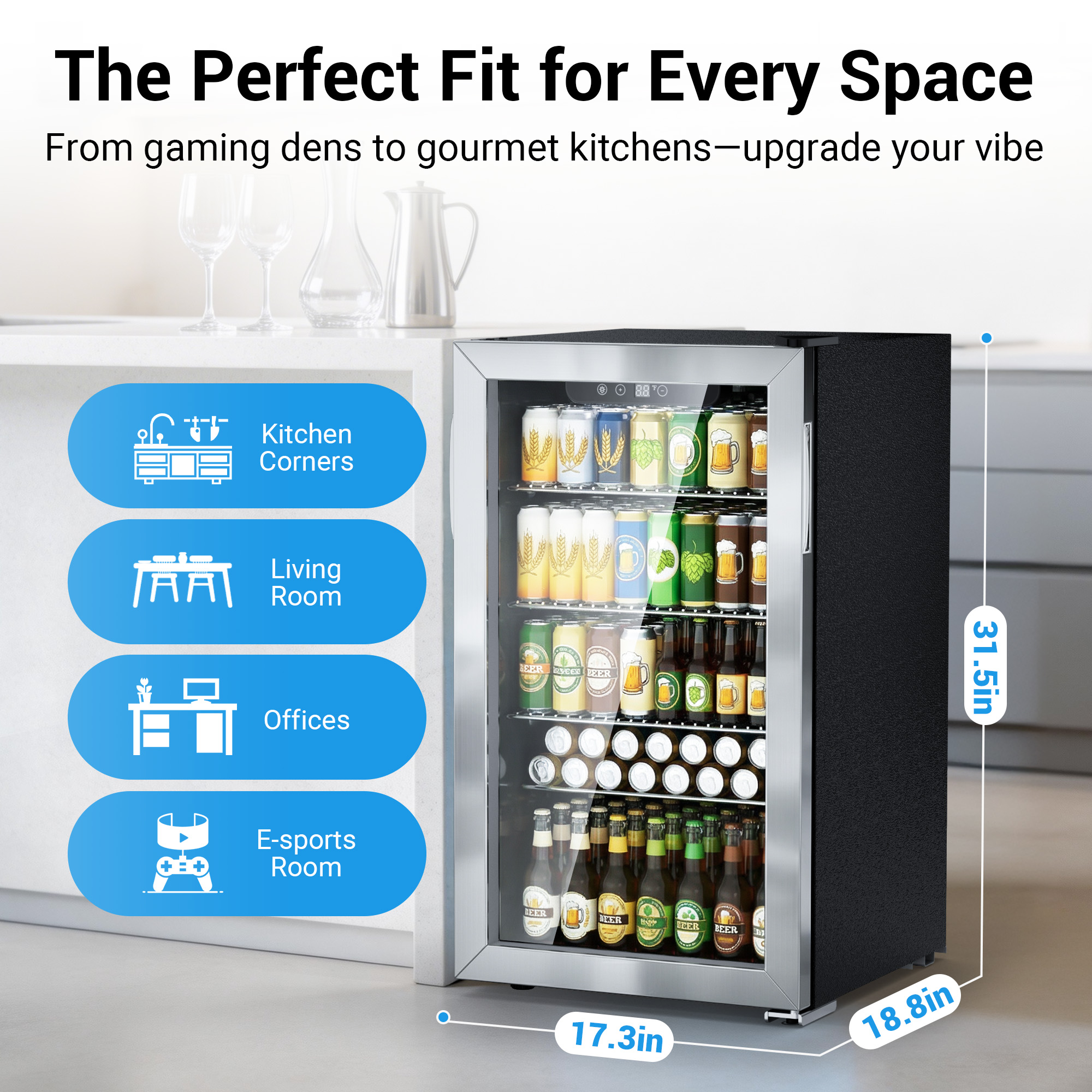 Beverage Refrigerator and Cool – Wine Beer Fridge recenzja i cena
