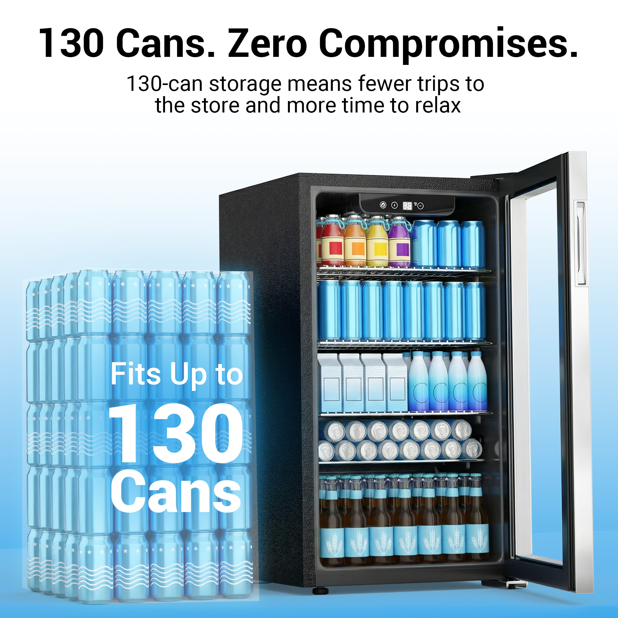 Beverage Refrigerator and Cool – Wine Beer Fridge recenzja i cena