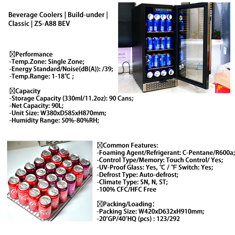 Oem Small Drink Bar Fridge Cus – Wine Beer Dual Zone recenzja i cena