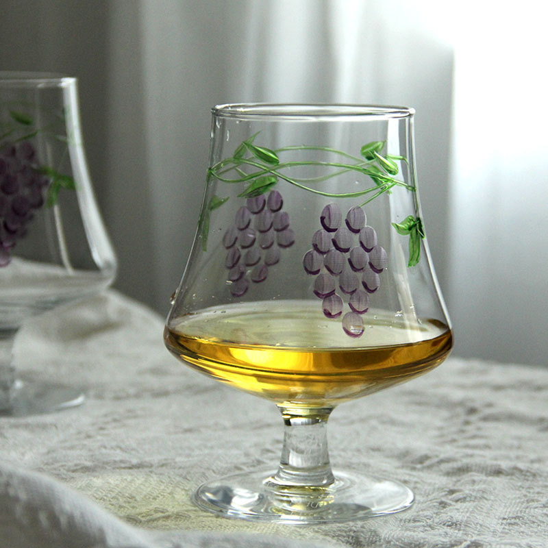 Vintage Red Wine Glass, Orange – Wine Beer Foot recenzja i cena