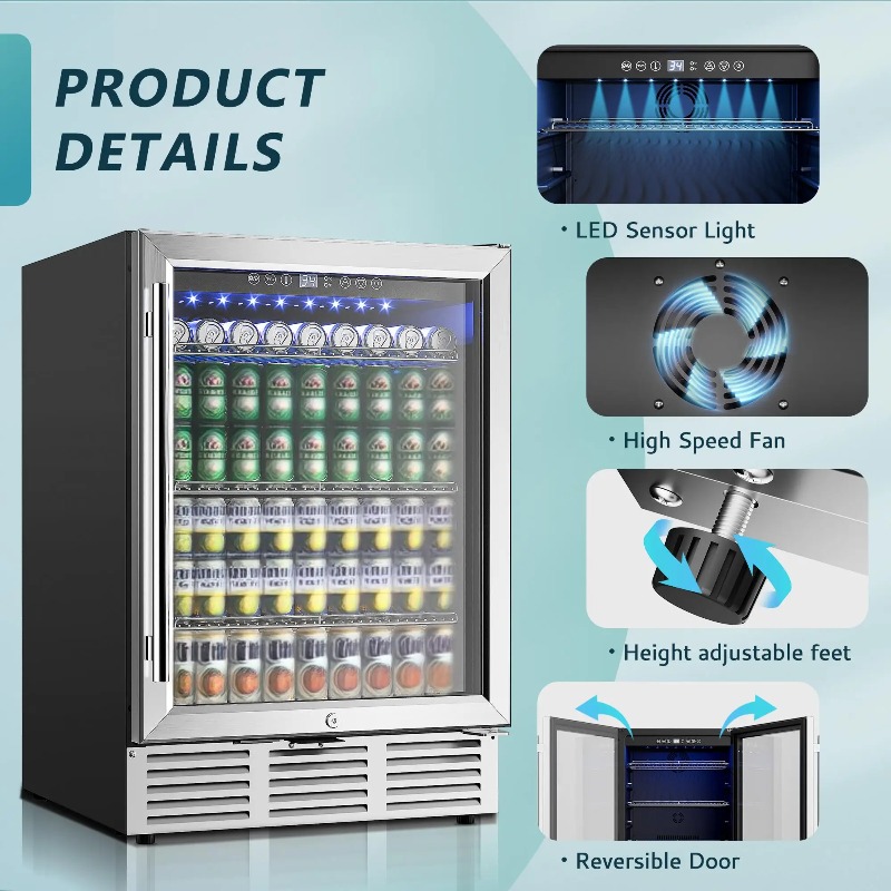 Beverage Refrigerator 24Inch 1 – Wine Beer Fridge Under Counter recenzja i cena