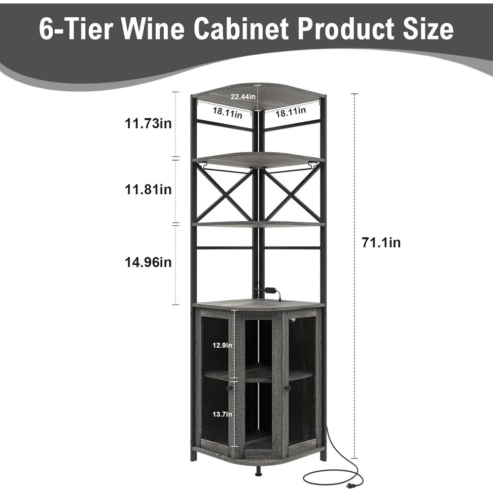 6-Tier Wine Bar Cabinet with L – Wine & Beer Packages recenzja i cena