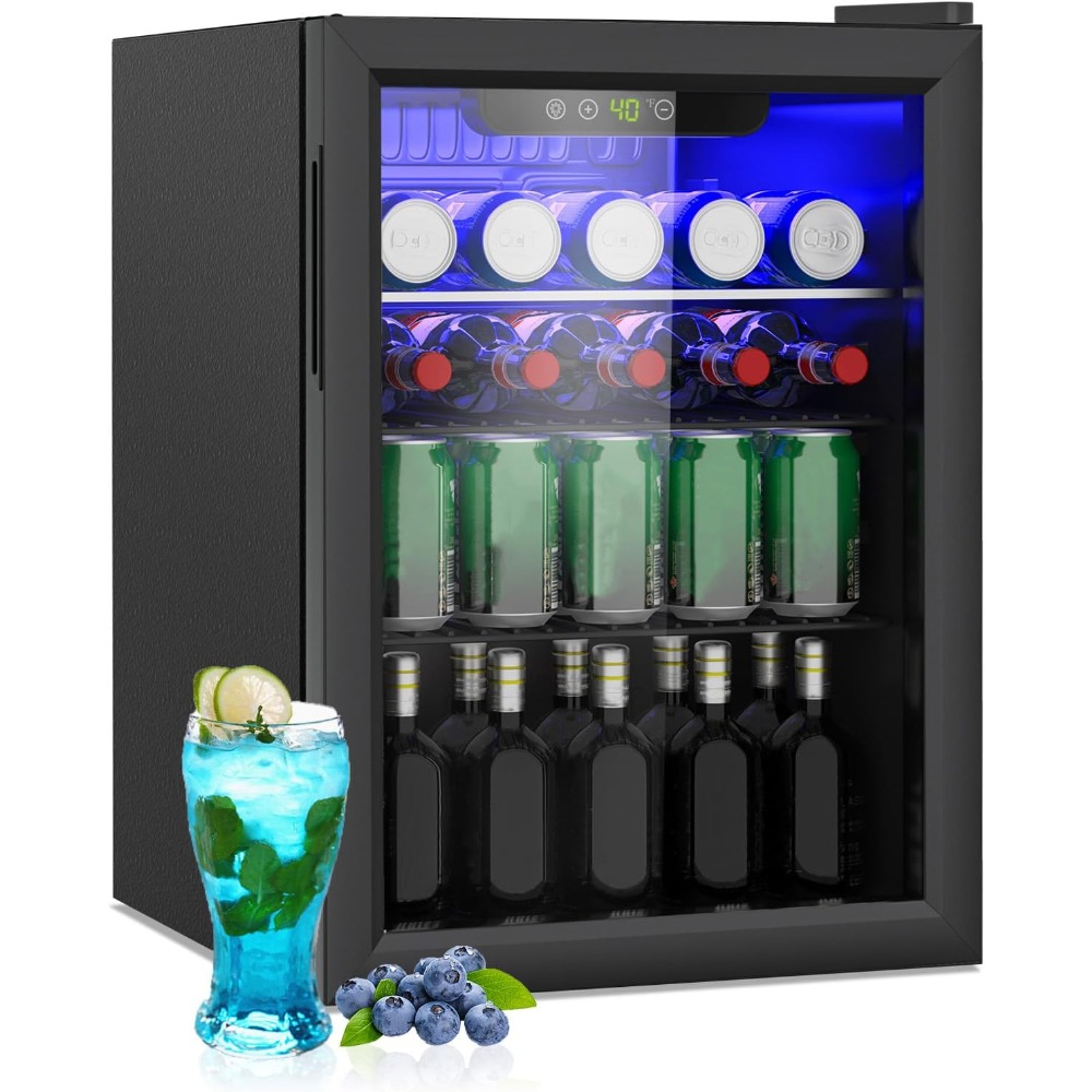 Compact Beverage Refrigerator, – Wine Beer Fridge Under Counter recenzja i cena