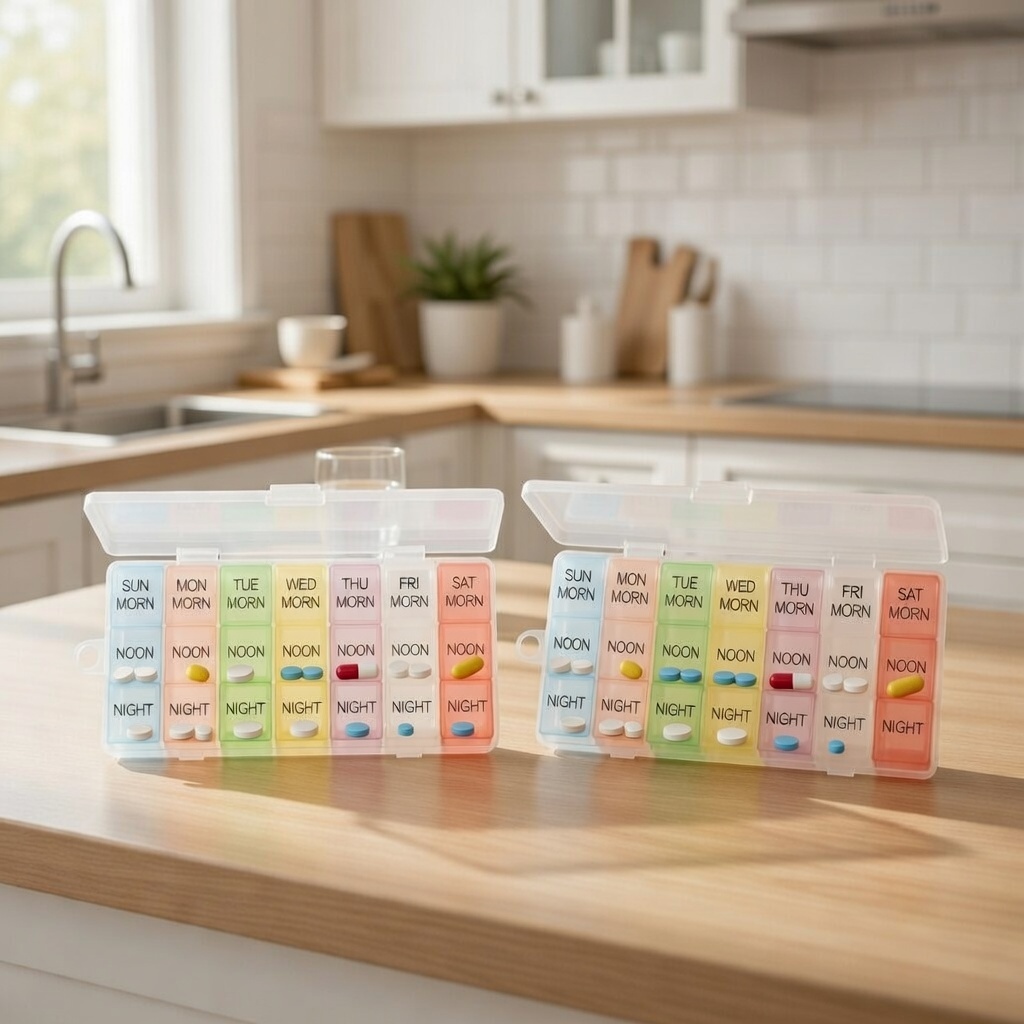 2 Pack Weekly Pill Organizer 7 – Cocktail Shaker Set recenzja i cena