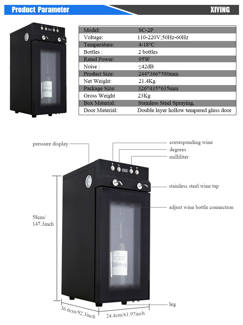 Luxury 2-Bottle Automatic Bar  – Wine & Beer Packages recenzja i cena