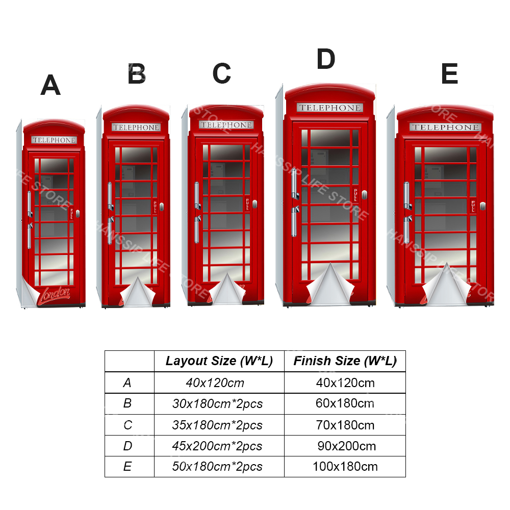 Retro Phone Booth Printed Refr – Wine Beer Fridge recenzja i cena