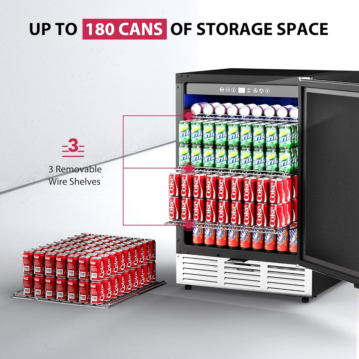 24 Inch Beverage Refrigerator  – Wine Beer Fridge Under Counter recenzja i cena