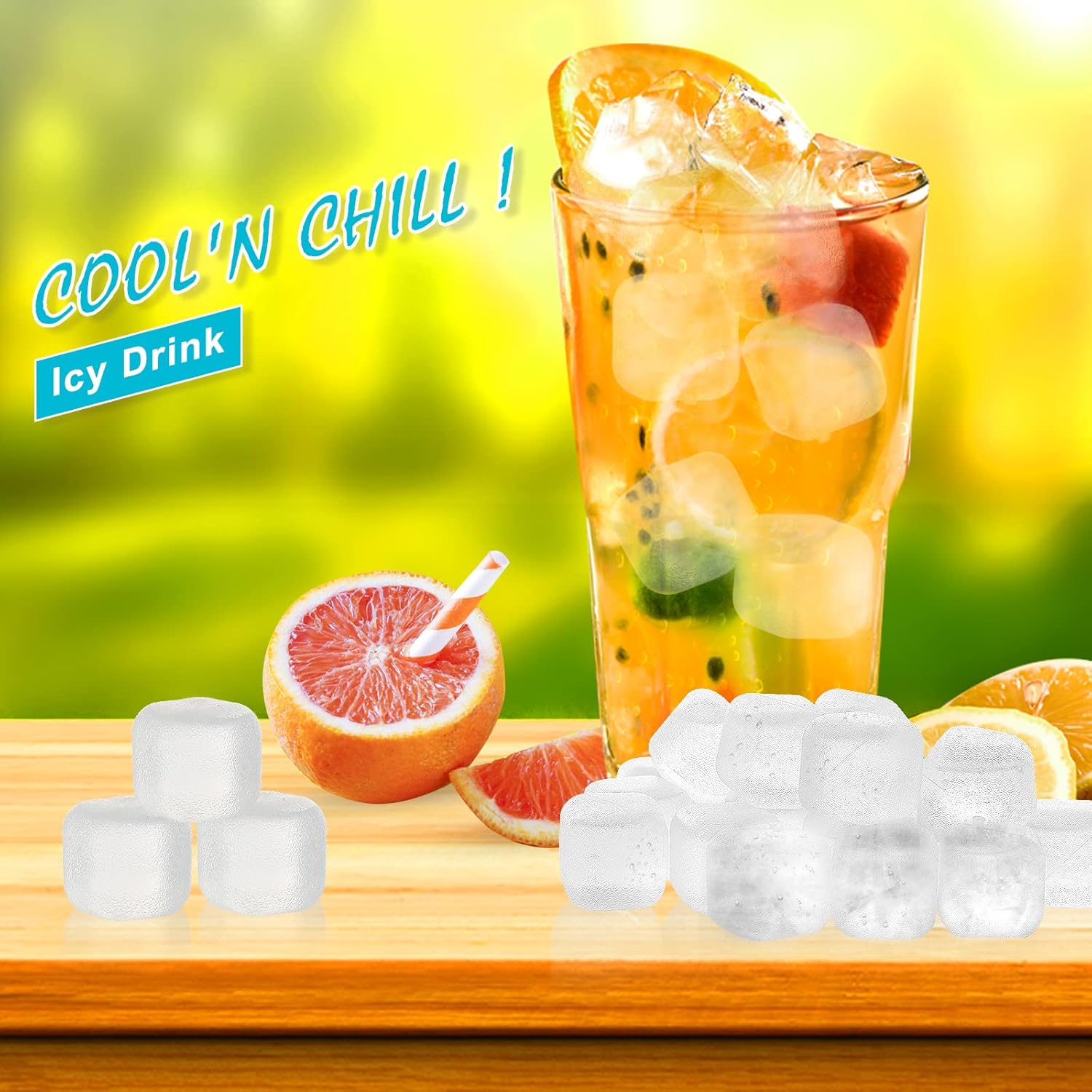 Reusable Ice Cubes 20 Pack, BP – Wine With Beer Cocktail recenzja i cena