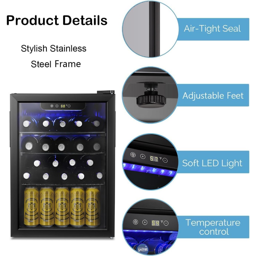 16 Bottle Wine Cooler/Cabinet  – Wine Beer Fridge recenzja i cena