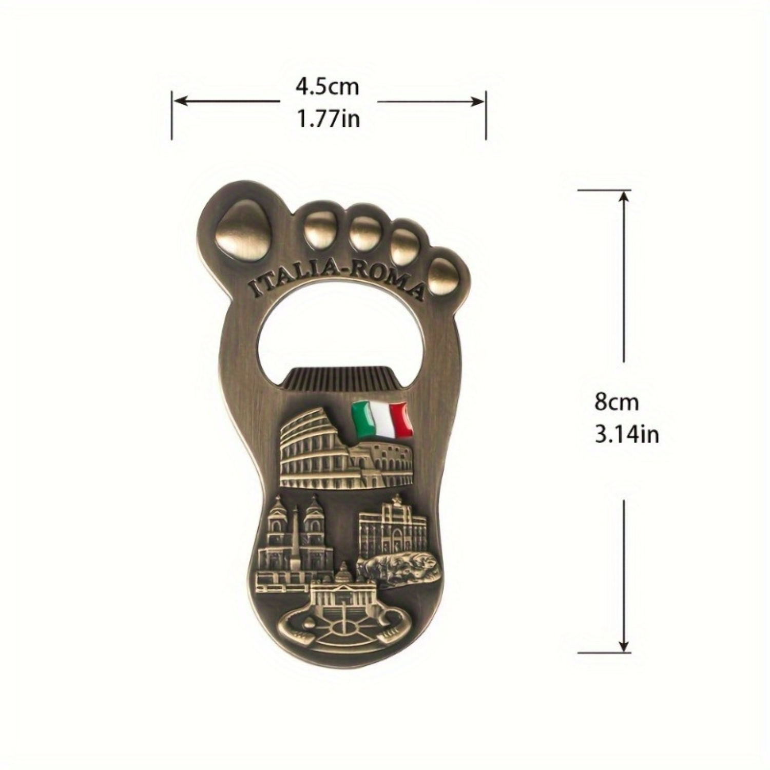 Italian Roma Bottle Opener, Me – Wine Beer Foot recenzja i cena