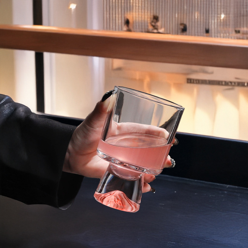Pink Mountain Glass Cup, High- – Wine Beer Foot recenzja i cena