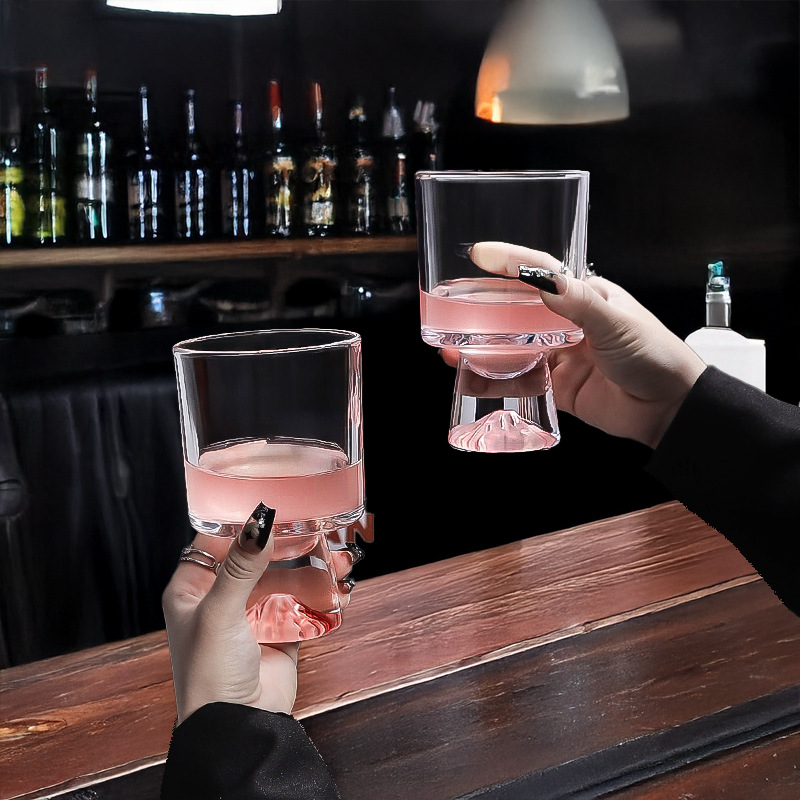 Pink Mountain Glass Cup, High- – Wine Beer Foot recenzja i cena