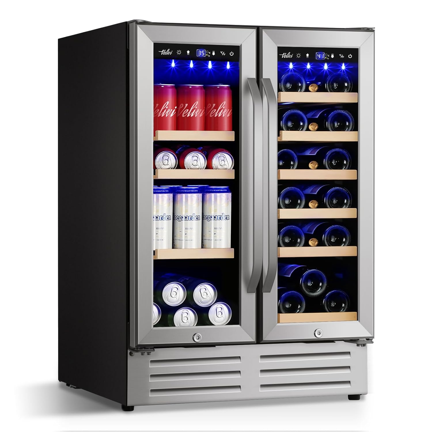 24 Inch Beverage Refrigerator  – Wine Beer Dual Zone recenzja i cena