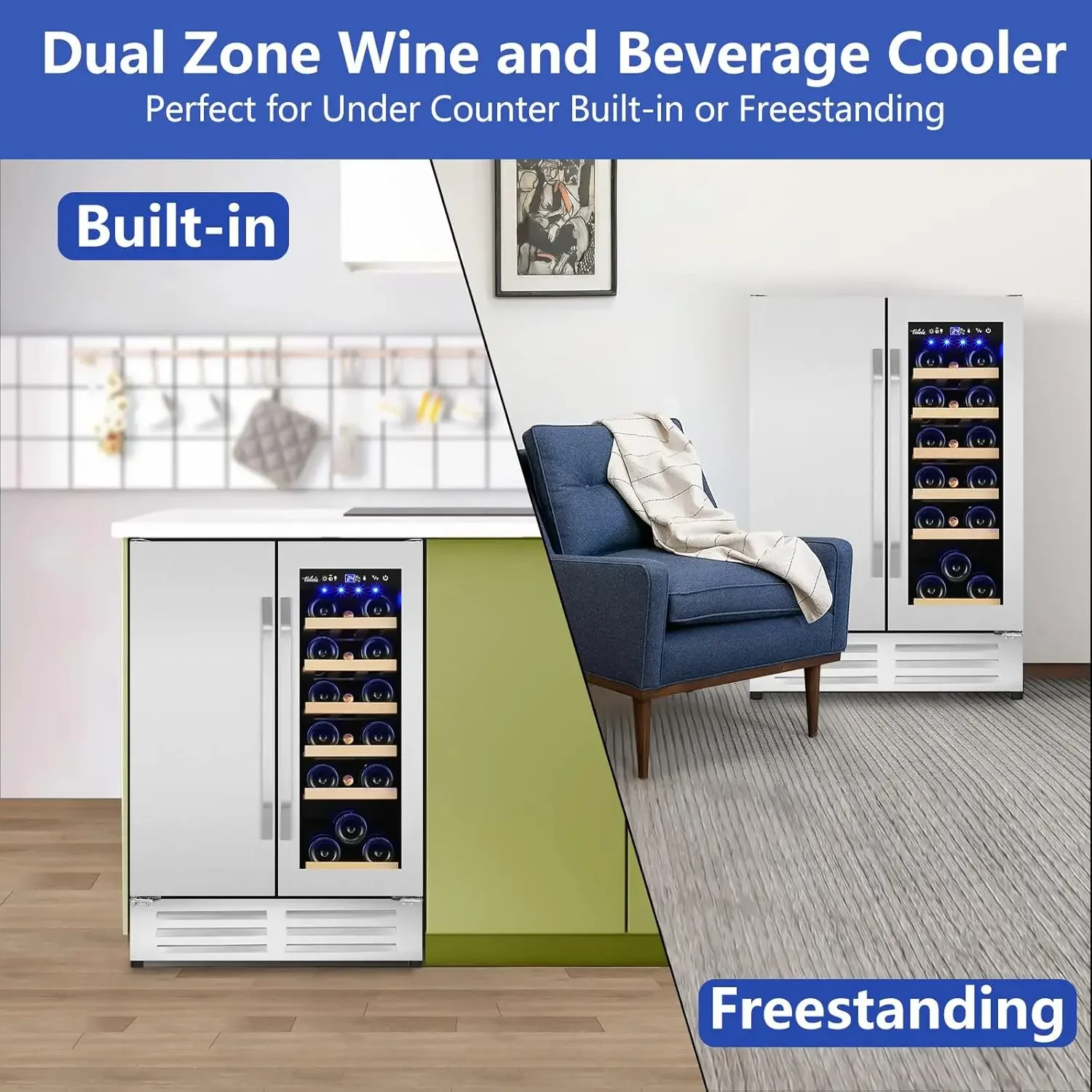 Wine and Beverage Refrigerator – Wine Beer Dual Zone recenzja i cena