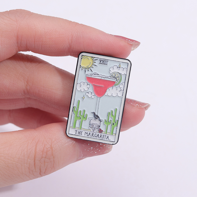 Food Tarot Enamel Pins Coffee  – Wine Beer Pizza recenzja i cena