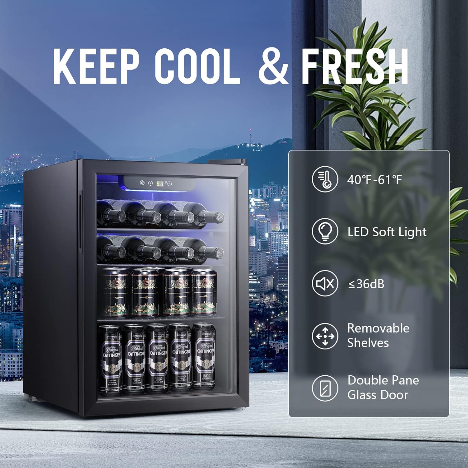 2.6cu.ft Wine Cooler/Cabinet B – Wine Beer Fridge recenzja i cena