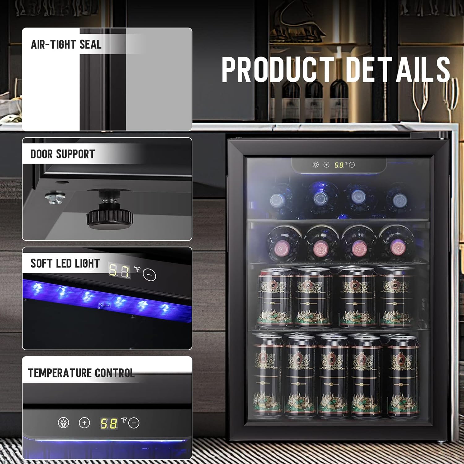 2.6cu.ft Wine Cooler/Cabinet B – Wine Beer Fridge recenzja i cena