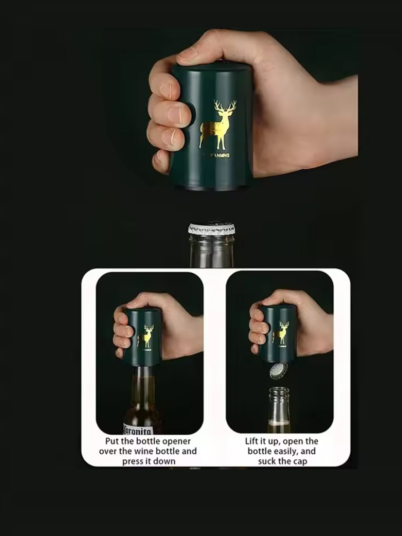 1Pcs Automatic Beer Bottle Ope – Wine Beer Opener recenzja i cena