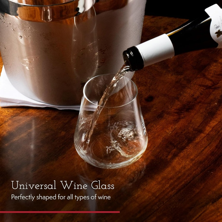 Stemless Crystal Wine Glasses  – Wine With Beer Cocktail recenzja i cena