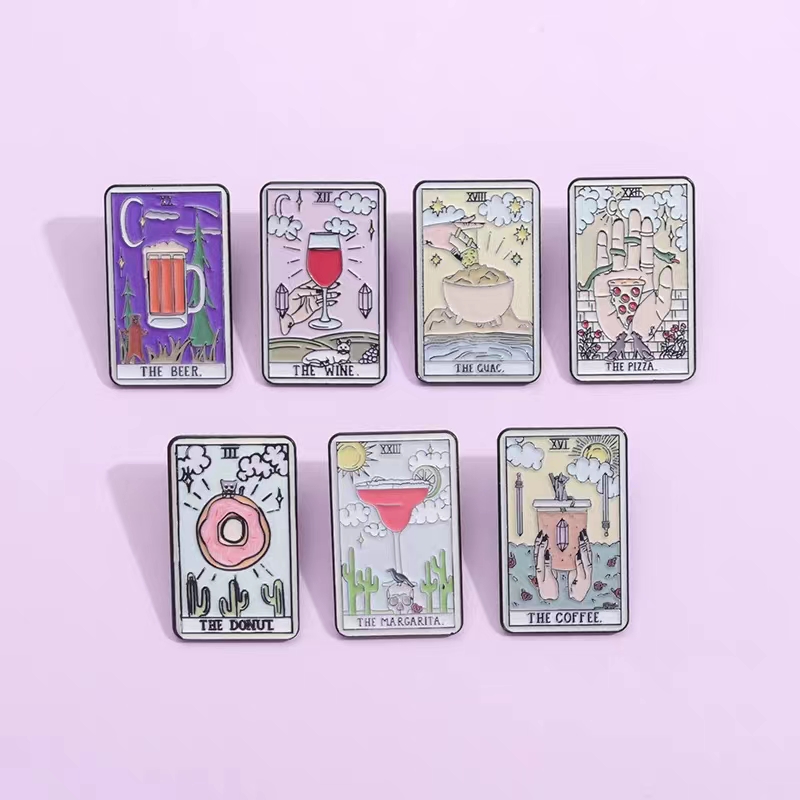Creative Retro Tarot Cards Boh – Wine Beer Pizza recenzja i cena
