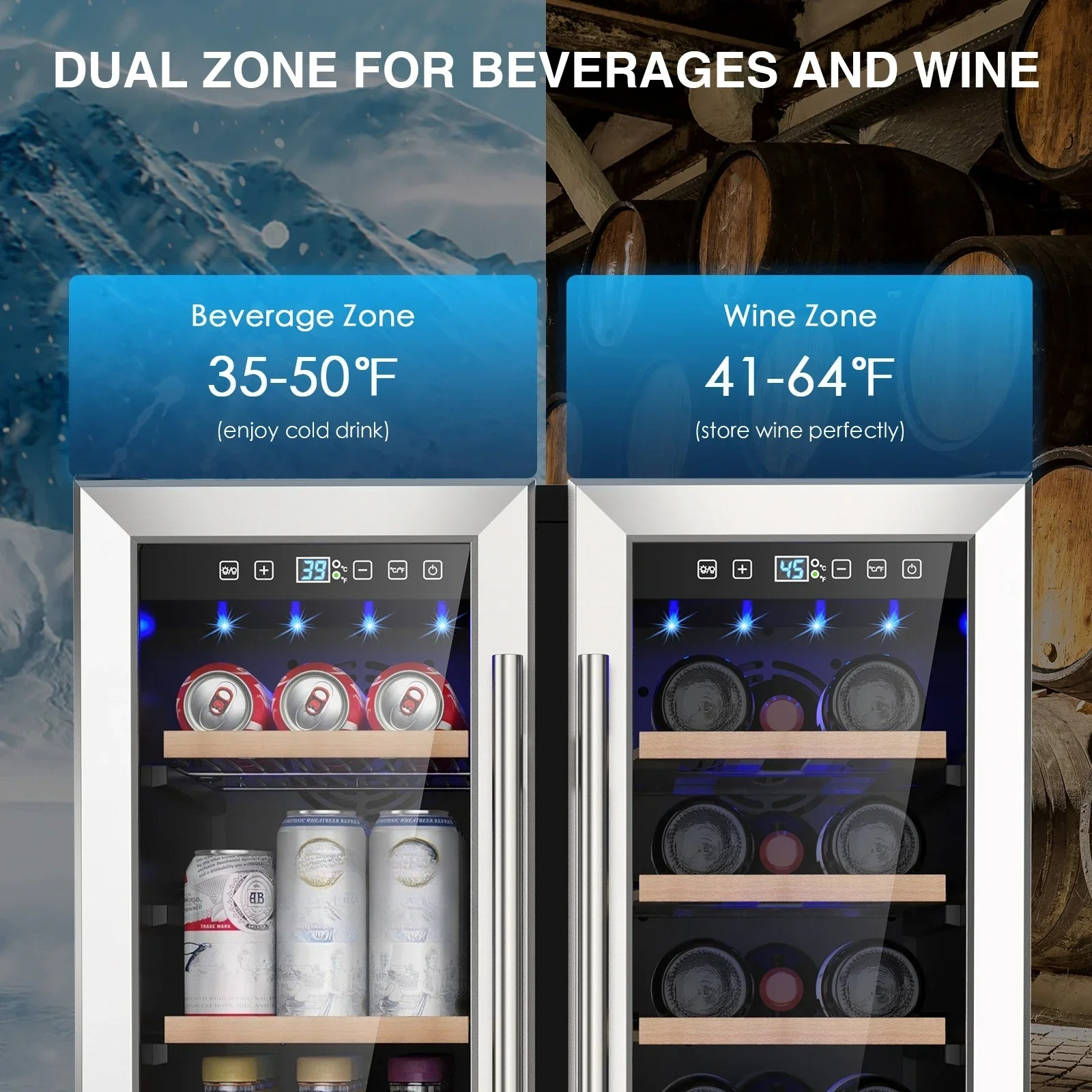Wine and Beverage Refrigerator – Wine Beer Fridge Under Counter recenzja i cena
