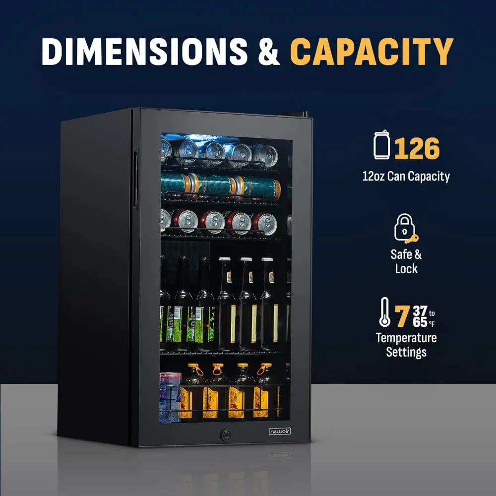 126 Can Beverage Refrigerator, – Wine Beer Fridge recenzja i cena
