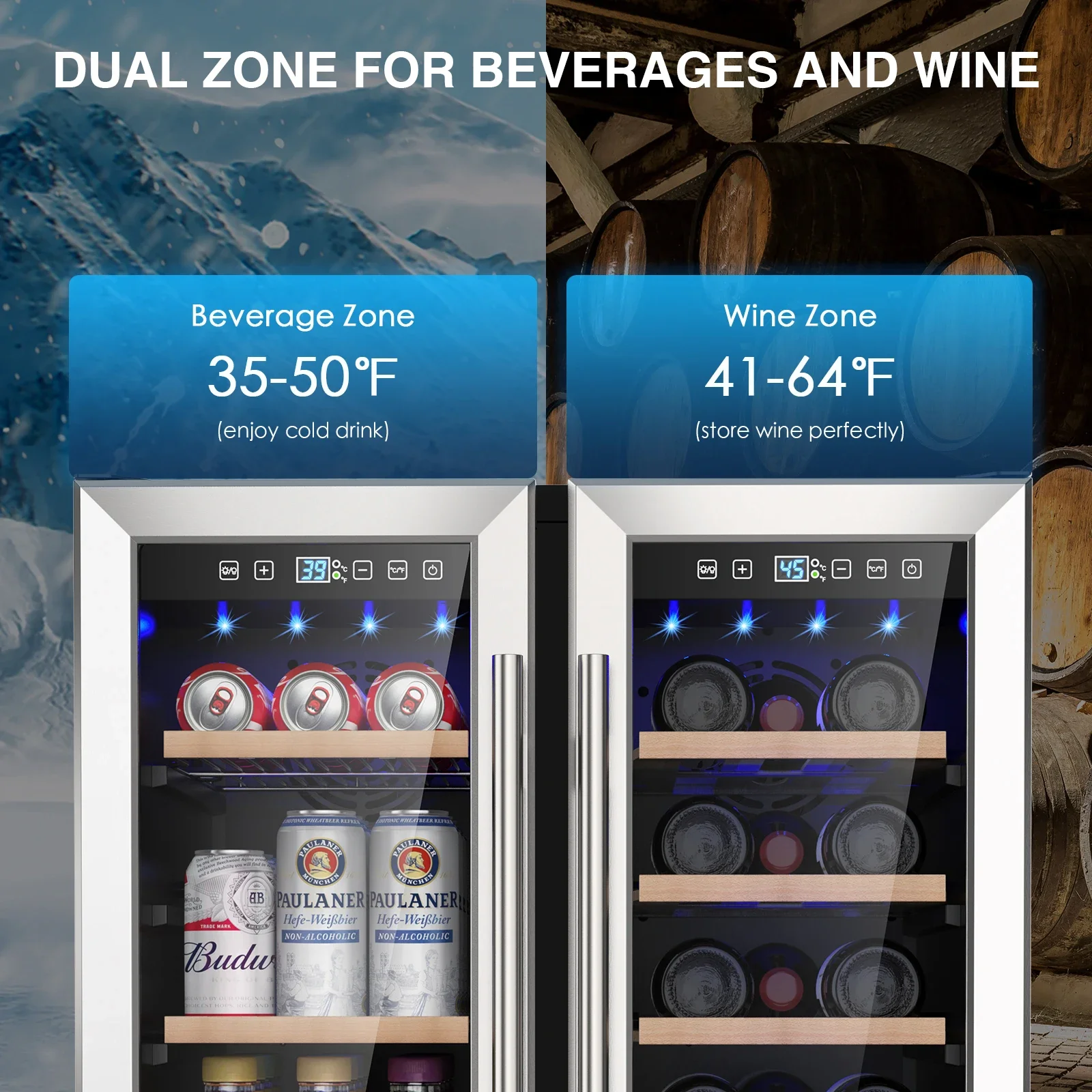 SAT Wine and Beverage Refriger – Wine Beer Fridge Under Counter recenzja i cena