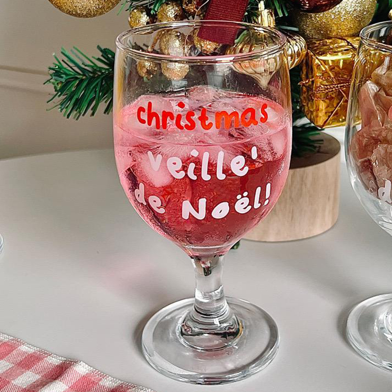 Vintage Letters Printed Glass  – Wine Beer Foot recenzja i cena