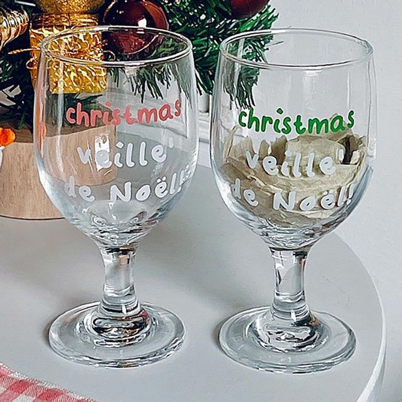 Vintage Letters Printed Glass  – Wine Beer Foot recenzja i cena