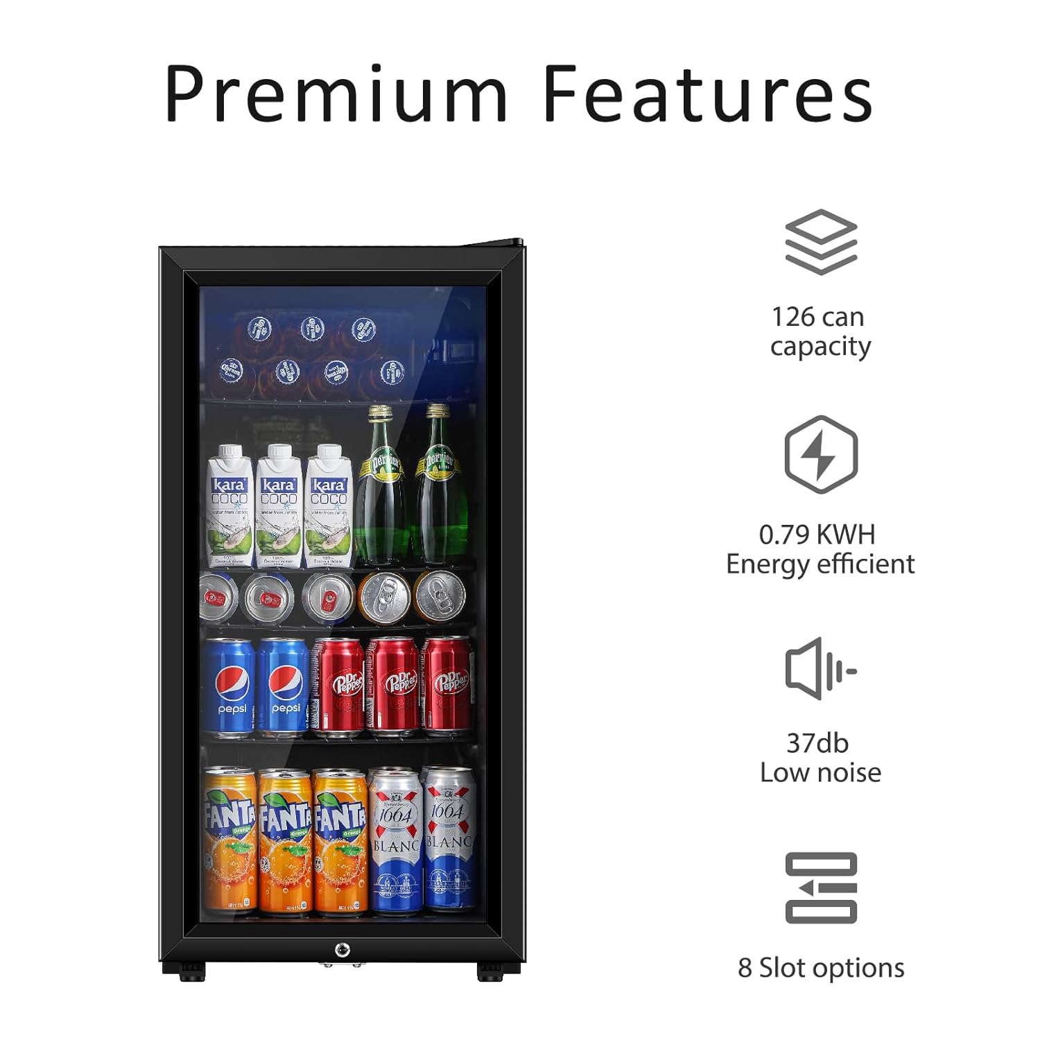 Beverage Refrigerator, 3.2 Cu. – Wine Beer Fridge recenzja i cena