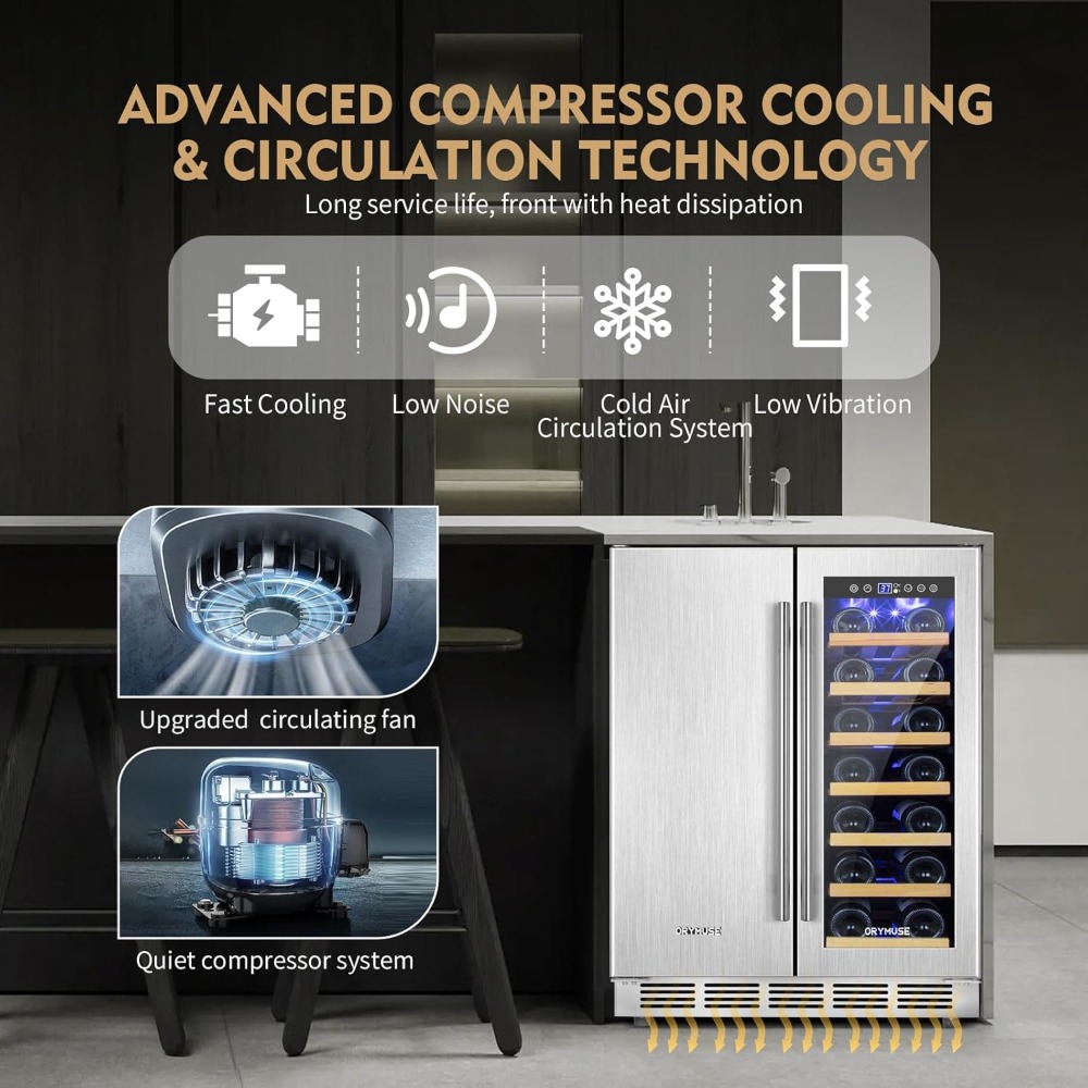 Wine and Beverage Refrigerator – Wine Beer Fridge Under Counter recenzja i cena