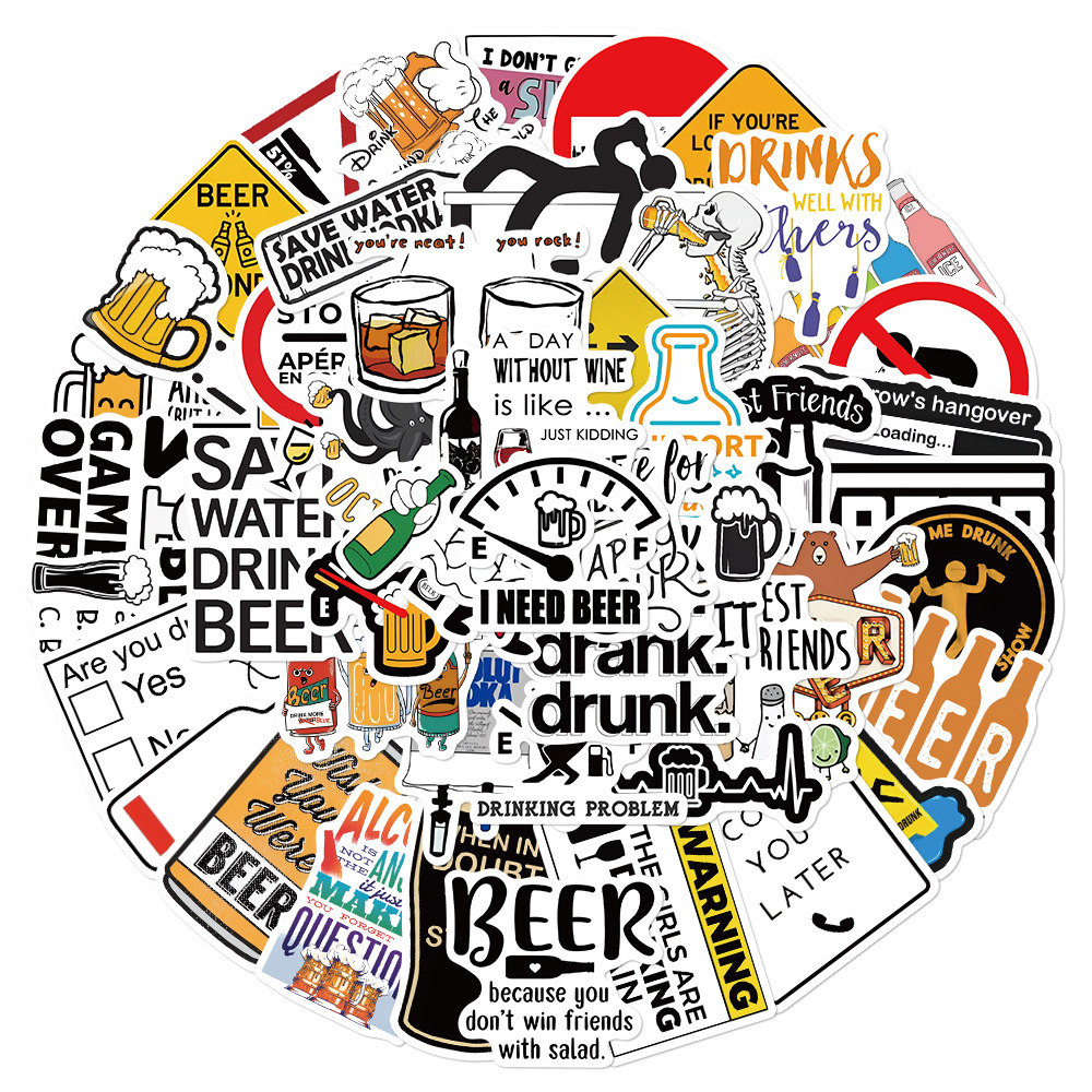 10/30/52PCS Funny Alcoholism V – Wine Beer Fridge recenzja i cena