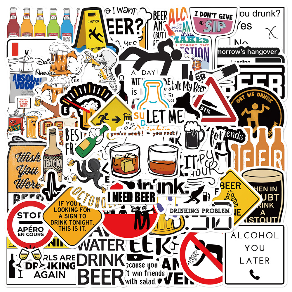 10/30/52PCS Funny Alcoholism V – Wine Beer Fridge recenzja i cena