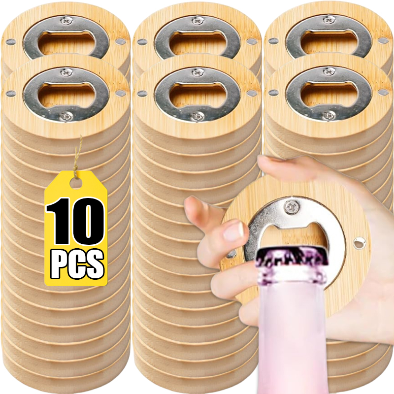 10/1pcs Magnetic Bamboo Bottle – Wine Beer Fridge recenzja i cena