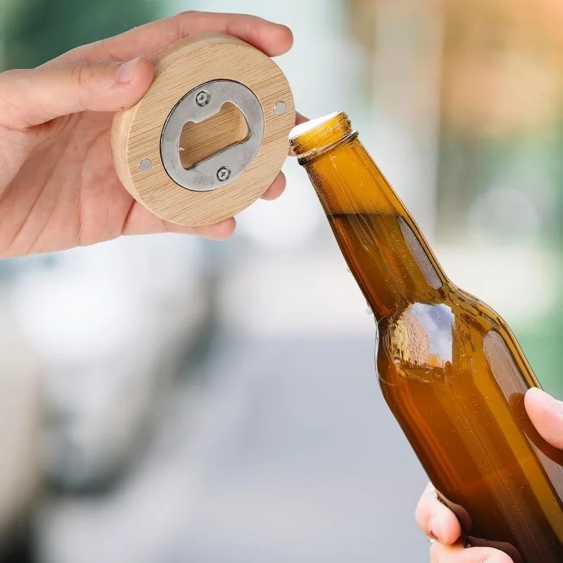 10/1pcs Magnetic Bamboo Bottle – Wine Beer Fridge recenzja i cena