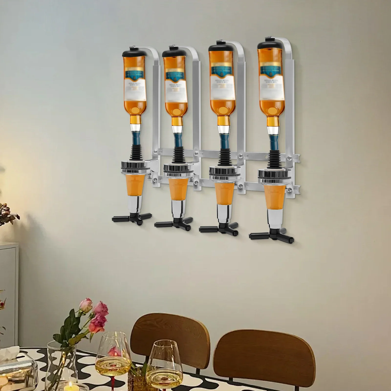 4-Bottle Wall Mount Liquor Dis – Wine With Beer Cocktail recenzja i cena