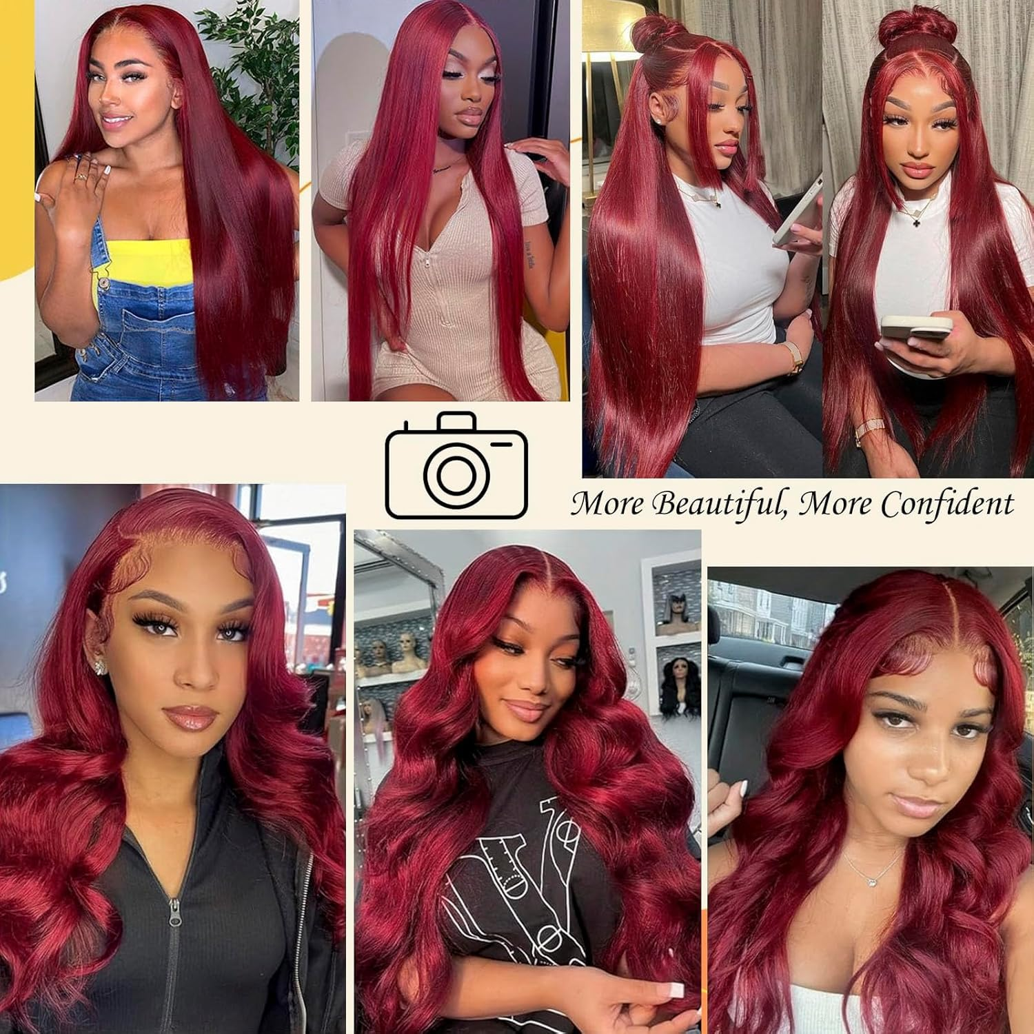 99j Burgundy Lace Front Wig Hu – Wine & Beer Packages recenzja i cena