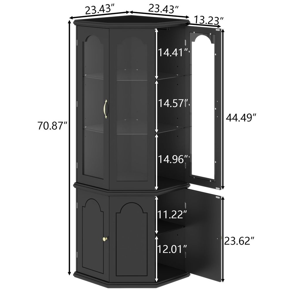 Corner Bar Cabinet w LED Light – Wine & Beer Packages recenzja i cena