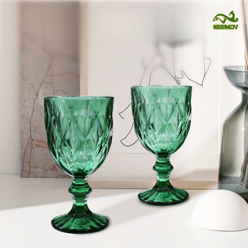 Green Engraved Relief High Foo – Wine Beer Foot recenzja i cena