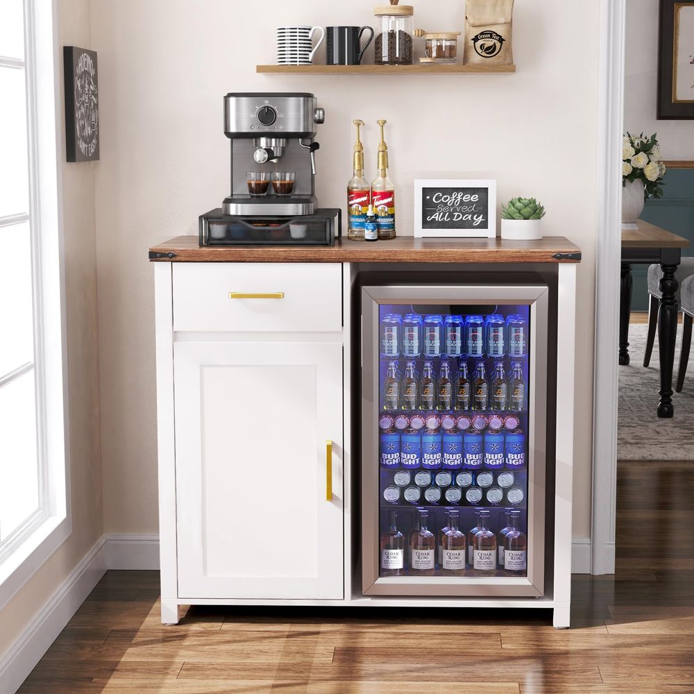 Coffee Bar with Mini Fridge Sp – Wine & Beer Packages recenzja i cena